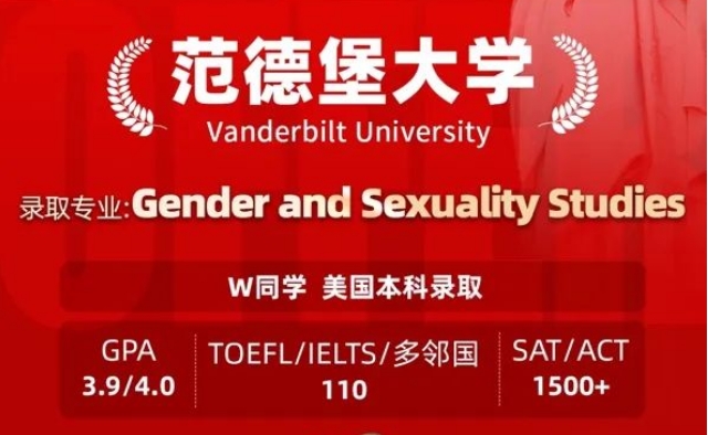 美世捷报 | 恭喜W同学斩获美国范德堡大学本科offer