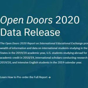 《2020美国门户开放报告》解读，未来美国靠什么吸引留学生？