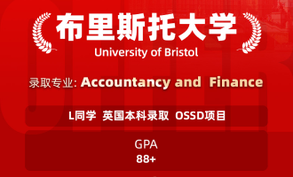 美世捷报 | 恭喜L同学斩获英国布里斯托大学本科offer