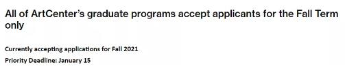 艺术中心设计学院芝加哥艺术学院申请截止日期 艺术中心设计学院芝加哥艺术学院申请截止日期