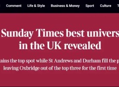 2026TIMES英国大学排名公布！牛剑未进前3，这所大学登顶...