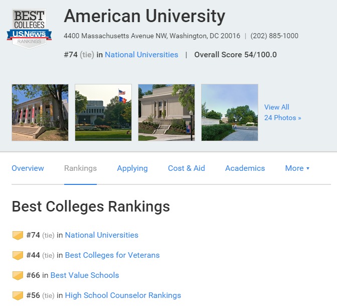 美世解读：2017年美利坚大学申请要求